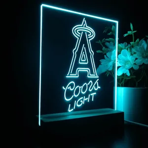 Los Angeles Angels Coors Light LED Desk Light