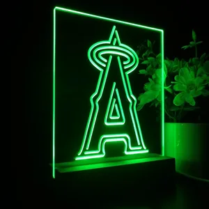 Los Angeles Angels of Anaheim Logo 1 LED Desk Light