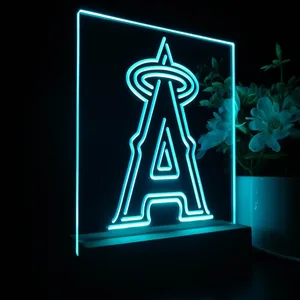Los Angeles Angels of Anaheim Logo 1 LED Desk Light