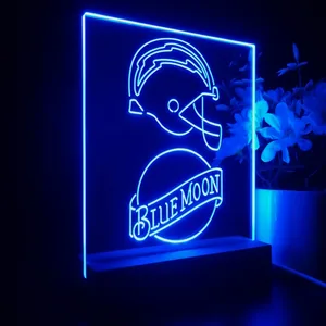 Los Angeles Chargers Blue Moon LED Desk Light