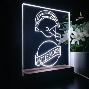 Los Angeles Chargers Blue Moon LED Desk Light