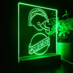Los Angeles Chargers Blue Moon LED Desk Light