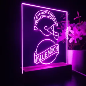 Los Angeles Chargers Blue Moon LED Desk Light
