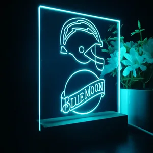 Los Angeles Chargers Blue Moon LED Desk Light