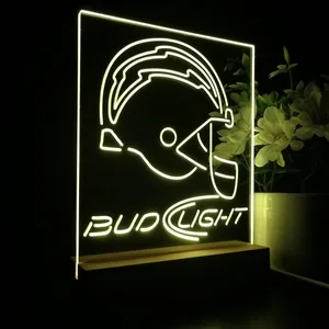 Los Angeles Chargers Bud Light LED Desk Light
