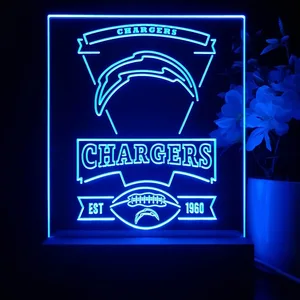 Los Angeles Chargers EST 1960 LED Desk Light