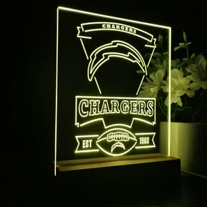 Los Angeles Chargers EST 1960 LED Desk Light