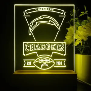 Los Angeles Chargers EST 1960 LED Desk Light