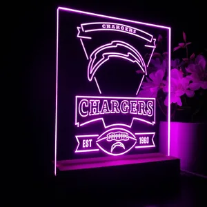 Los Angeles Chargers EST 1960 LED Desk Light