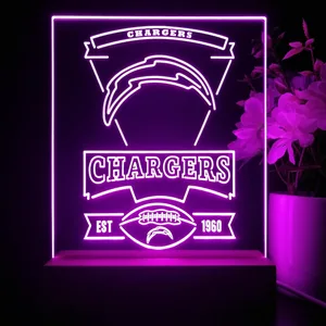 Los Angeles Chargers EST 1960 LED Desk Light