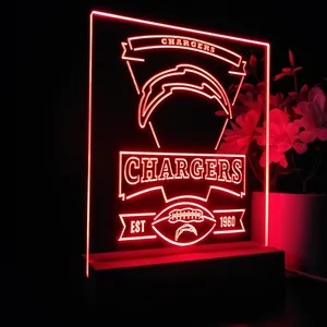 Los Angeles Chargers EST 1960 LED Desk Light