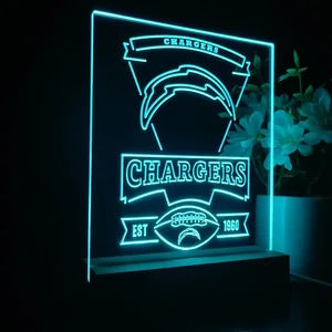 Los Angeles Chargers EST 1960 LED Desk Light