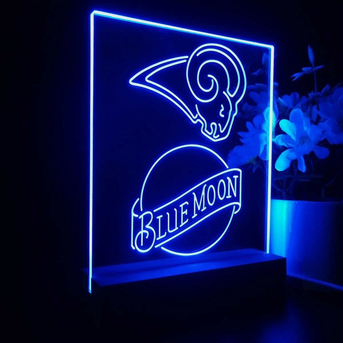 Los Angeles Rams Blue Moon LED Desk Light - Legacy Edition