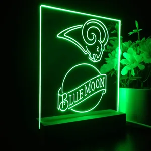 Los Angeles Rams Blue Moon LED Desk Light - Legacy Edition