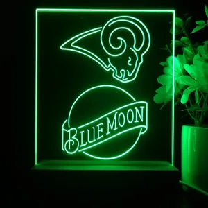 Los Angeles Rams Blue Moon LED Desk Light - Legacy Edition