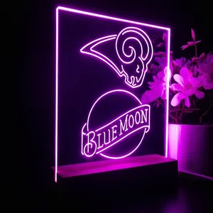 Los Angeles Rams Blue Moon LED Desk Light - Legacy Edition