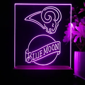 Los Angeles Rams Blue Moon LED Desk Light - Legacy Edition