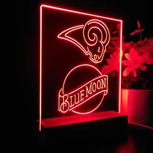 Los Angeles Rams Blue Moon LED Desk Light - Legacy Edition