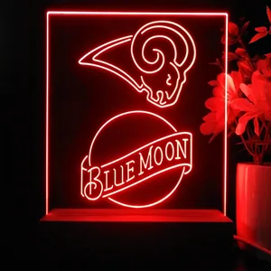Los Angeles Rams Blue Moon LED Desk Light - Legacy Edition