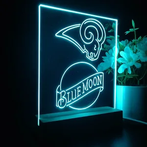 Los Angeles Rams Blue Moon LED Desk Light - Legacy Edition