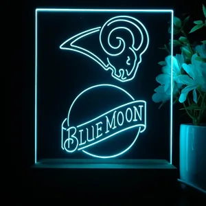 Los Angeles Rams Blue Moon LED Desk Light - Legacy Edition