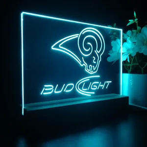 Los Angeles Rams Bud Light LED Desk Light