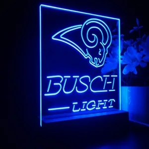 Los Angeles Rams Busch Light LED Desk Light
