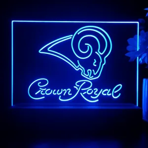 Los Angeles Rams Crown Royal LED Desk Light - Legacy Edition