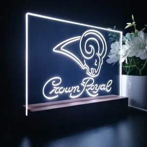 Los Angeles Rams Crown Royal LED Desk Light - Legacy Edition