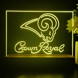 Los Angeles Rams Crown Royal LED Desk Light - Legacy Edition