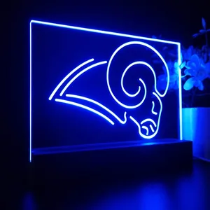 Los Angeles Rams Logo LED Desk Light - Legacy Edition