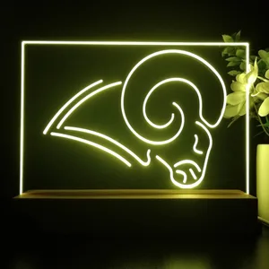 Los Angeles Rams Logo LED Desk Light - Legacy Edition