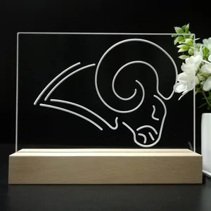 Los Angeles Rams Logo LED Desk Light - Legacy Edition