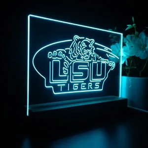 LSU Tigers Logo LED Desk Light - Legacy Edition