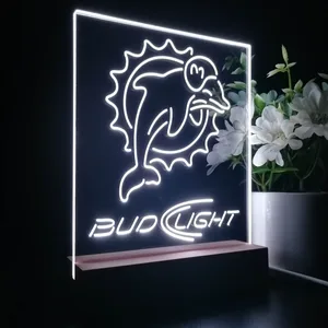 Miami Dolphins Bud Light LED Desk Light