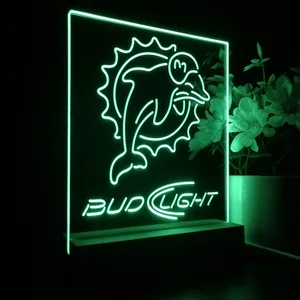 Miami Dolphins Bud Light LED Desk Light