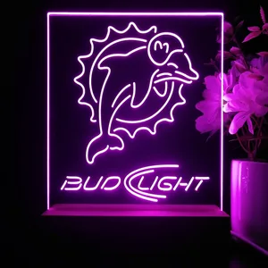 Miami Dolphins Bud Light LED Desk Light