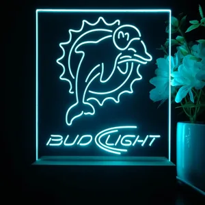 Miami Dolphins Bud Light LED Desk Light