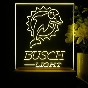 Miami Dolphins Busch Light LED Desk Light
