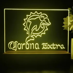 Miami Dolphins Corona Extra LED Desk Light