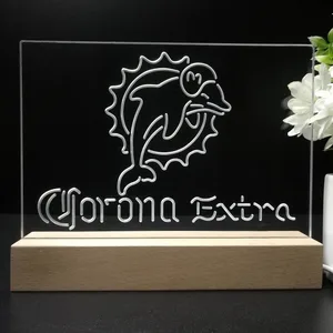 Miami Dolphins Corona Extra LED Desk Light