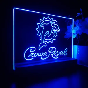 Miami Dolphins Crown Royal LED Desk Light