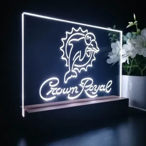 Miami Dolphins Crown Royal LED Desk Light