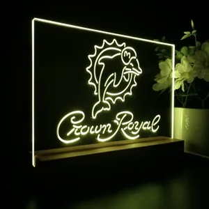 Miami Dolphins Crown Royal LED Desk Light