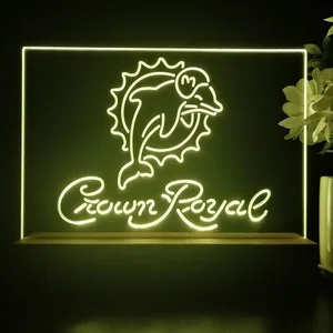 Miami Dolphins Crown Royal LED Desk Light