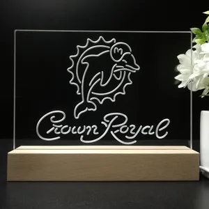 Miami Dolphins Crown Royal LED Desk Light