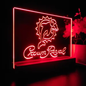 Miami Dolphins Crown Royal LED Desk Light