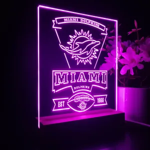 Miami Dolphins EST 1966 LED Desk Light