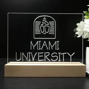 Miami University Logo LED Desk Light