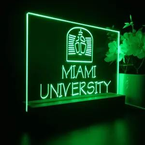 Miami University Logo LED Desk Light